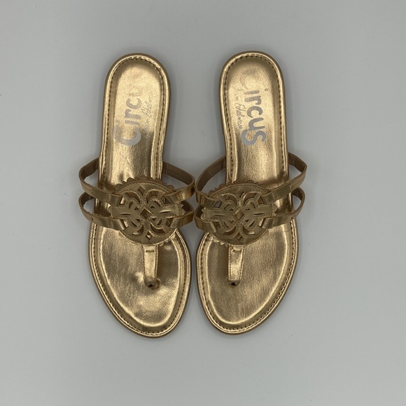 Women’s Gold Sandals CIRCUS by SAM EDELMAN Size 10- sassy!! - Picture 4 of 6